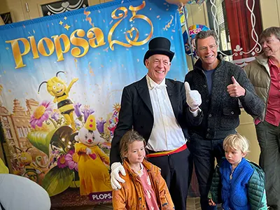 Walter Baele bij Grand Opening Plopsaland De Panne
